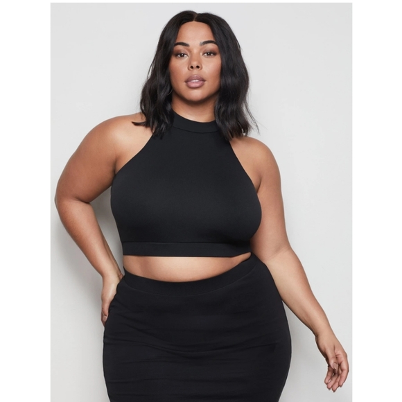 Brand New Good American Halter Crop Top! - Picture 7 of 8